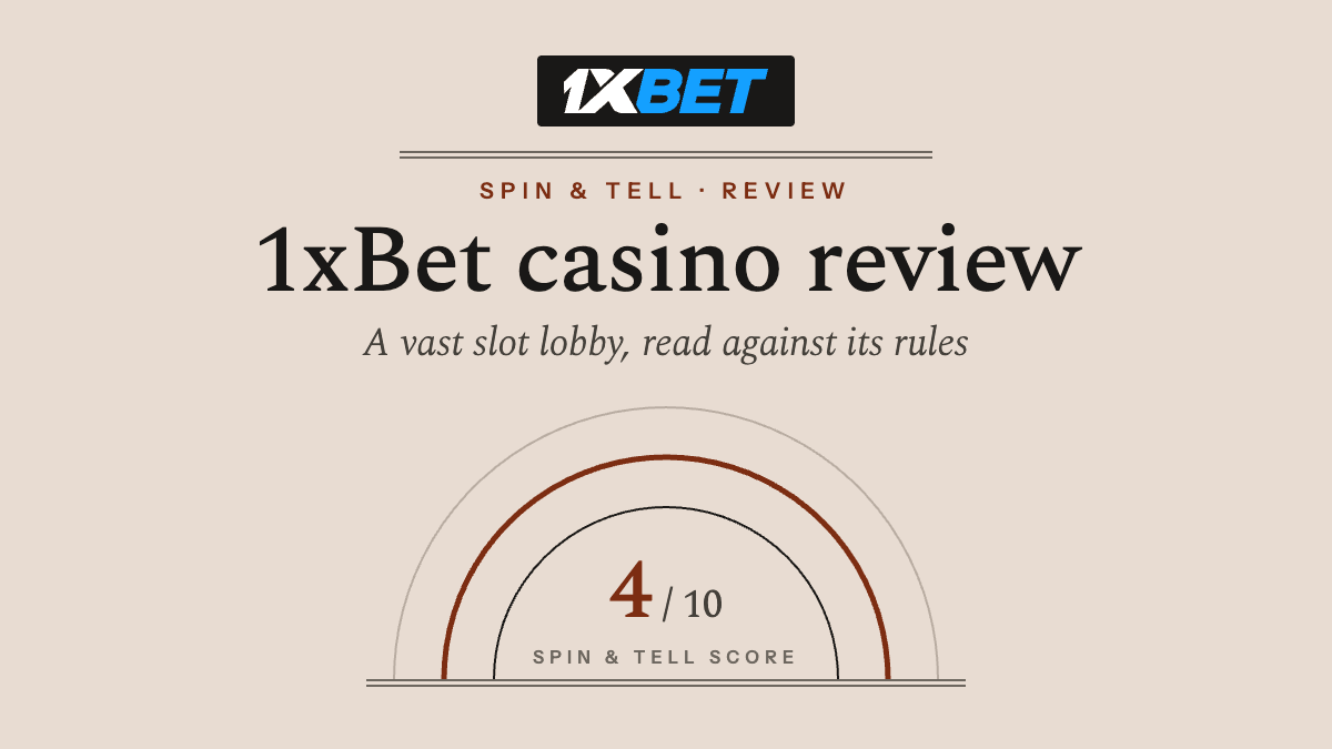 1xBet casino review: a vast slot lobby, read against its rules
